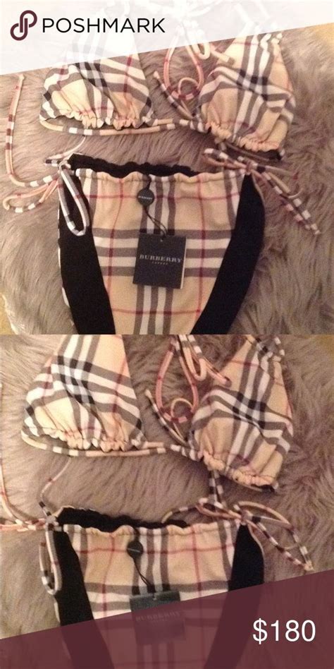 burberry girl bathing suit|burberry plaid bikini.